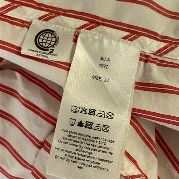 Ganni Striped Long Sleeve Dress size 34 - Picture 8 of 9